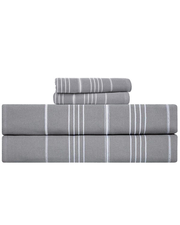 Classic Fringeless XL Bath Bundle - Grey
