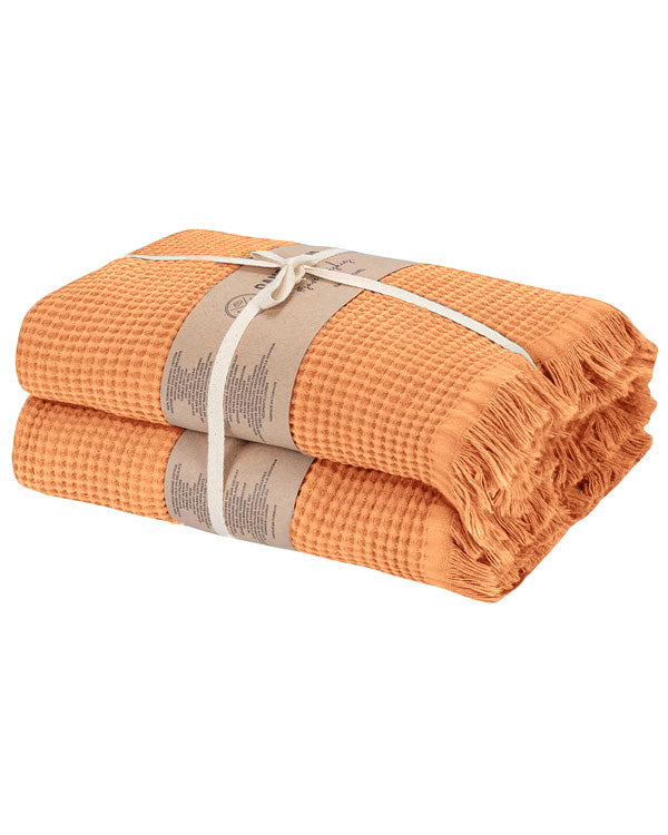 Micro Waffle Bath Bundle - 2 Pack - Beige