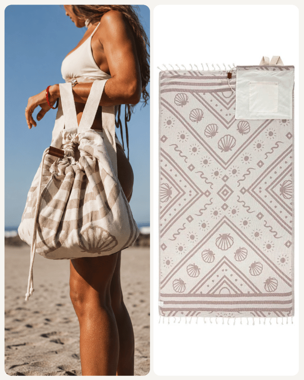 Seashells Towel Bag