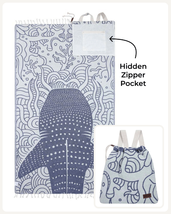 Whale Shark Towel Bag